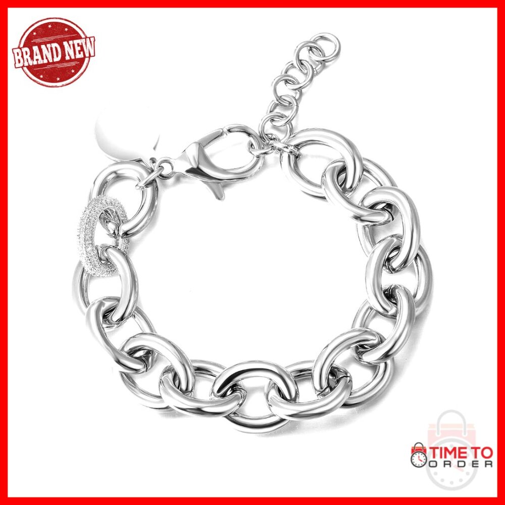 Dainty Silver Beaded Stackable Bracelet Adjustabl… - image 1